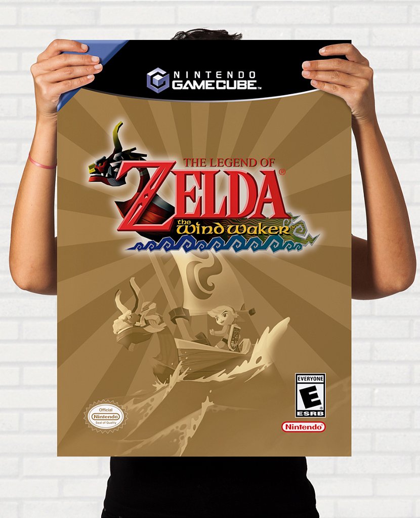 Poster Capa do The Legend of Zelda The Wind Waker - Nintendo Game