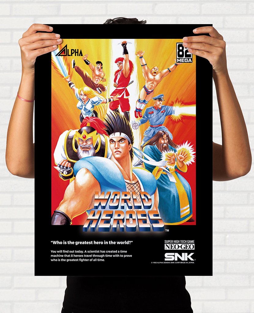 ポスター Poster World Heroes - Pôster Arcade SNK - Final Frame Pôsteres