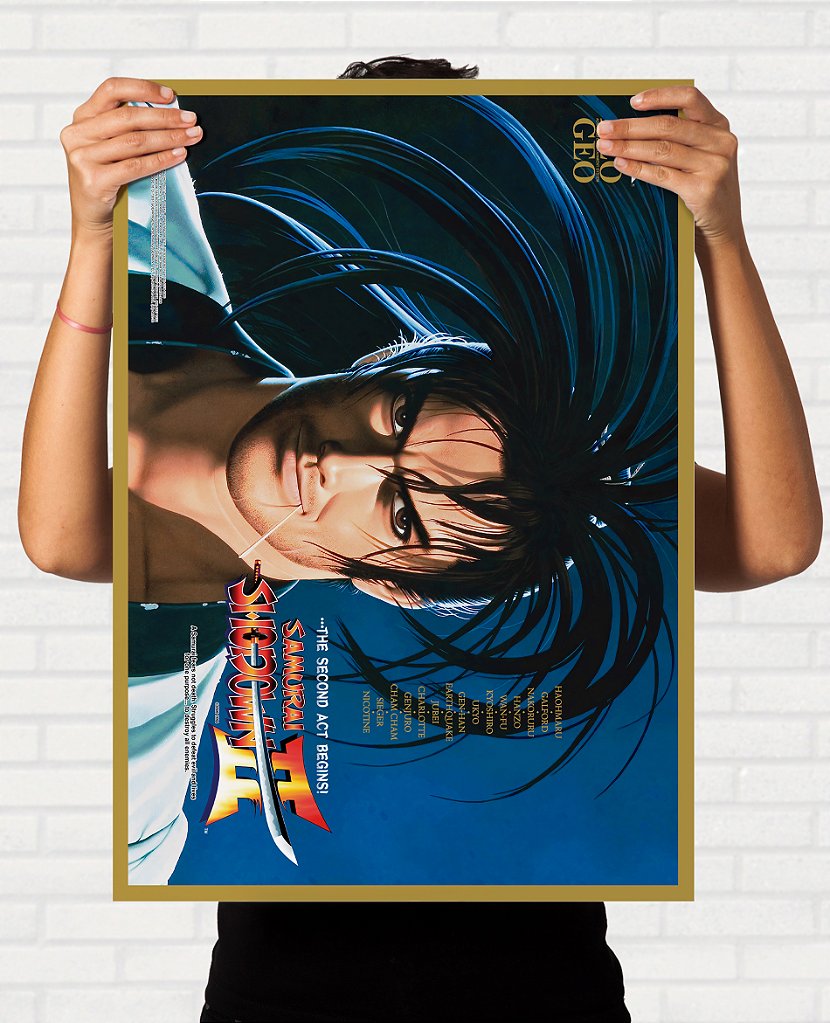 Poster Samurai Shodown 2 Hoahmaru - Pôster Arcade SNK - Final
