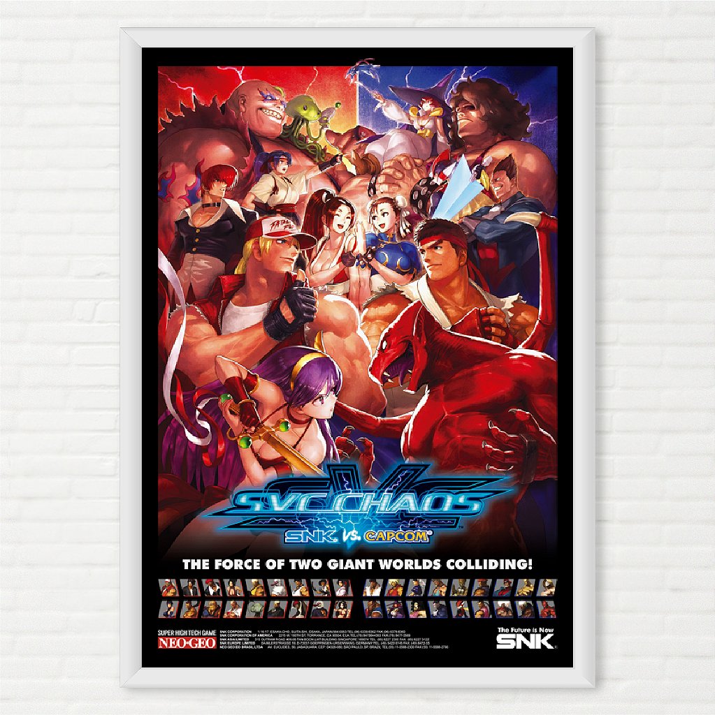 Poster SVC Chaos - SNK vs Capcom Remaster MVS Americano - Final