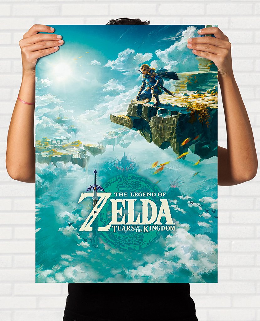 Quadro The Legend of Zelda Tears of the Kingdom - Pôster Nintendo