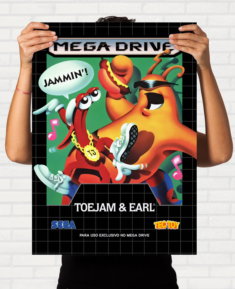 Quadro Capa do Toejam & Earl - Sega Mega Drive TecToy - Final
