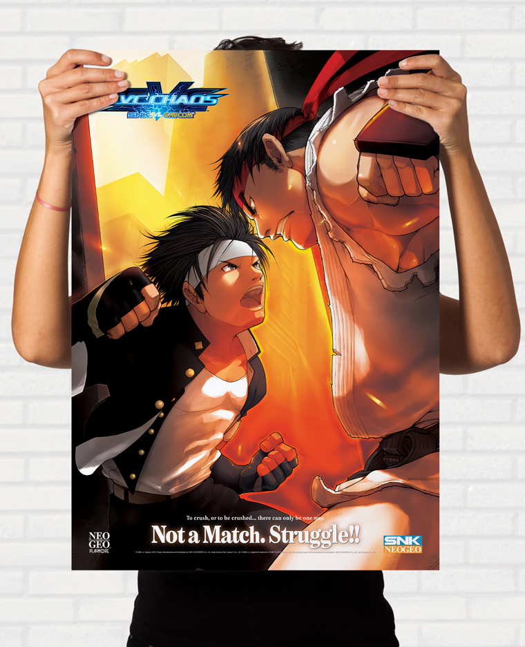 Quadro SNK vs Capcom SVC Chaos Arcade Pôster 2003 - Final Frame