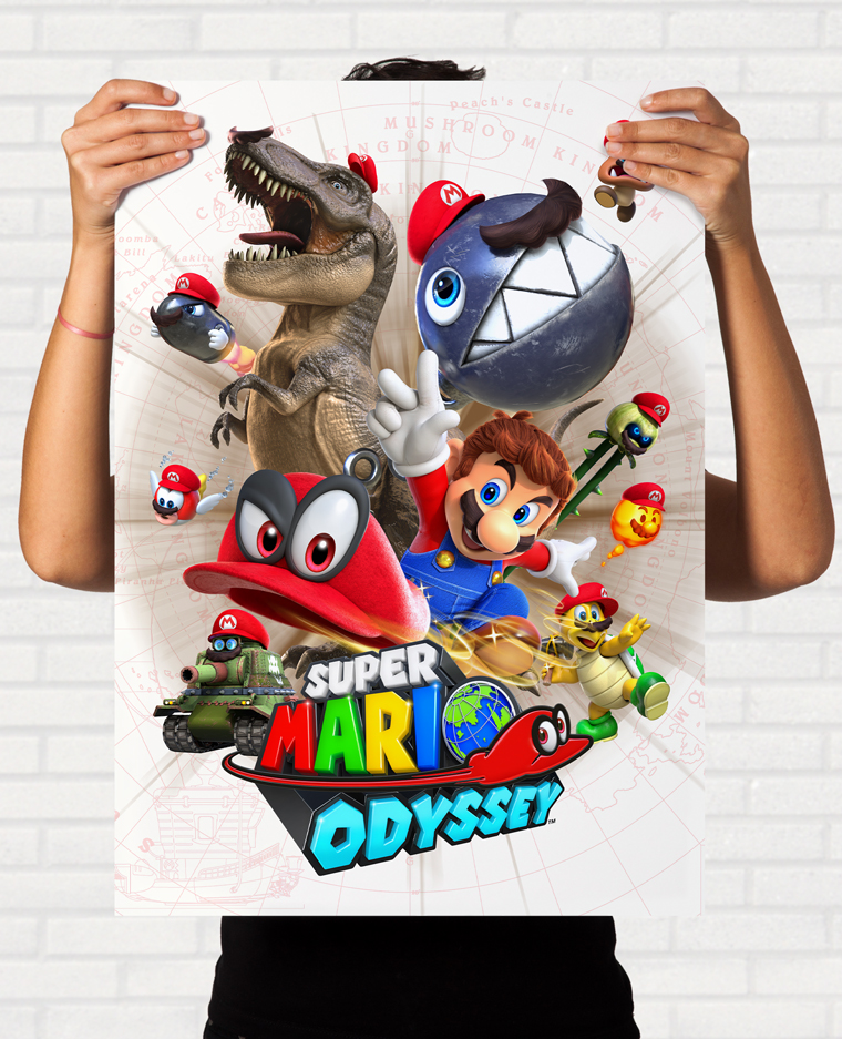 Quadro Super Mario Odyssey - Nintendo Switch - Final Frame