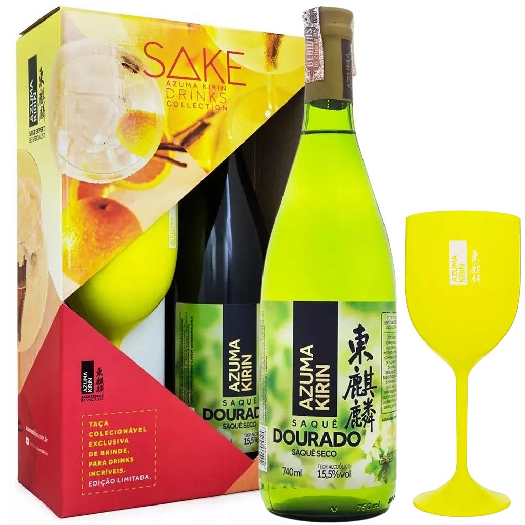 Azuma Saquê Dourado Sake Seco 740ml