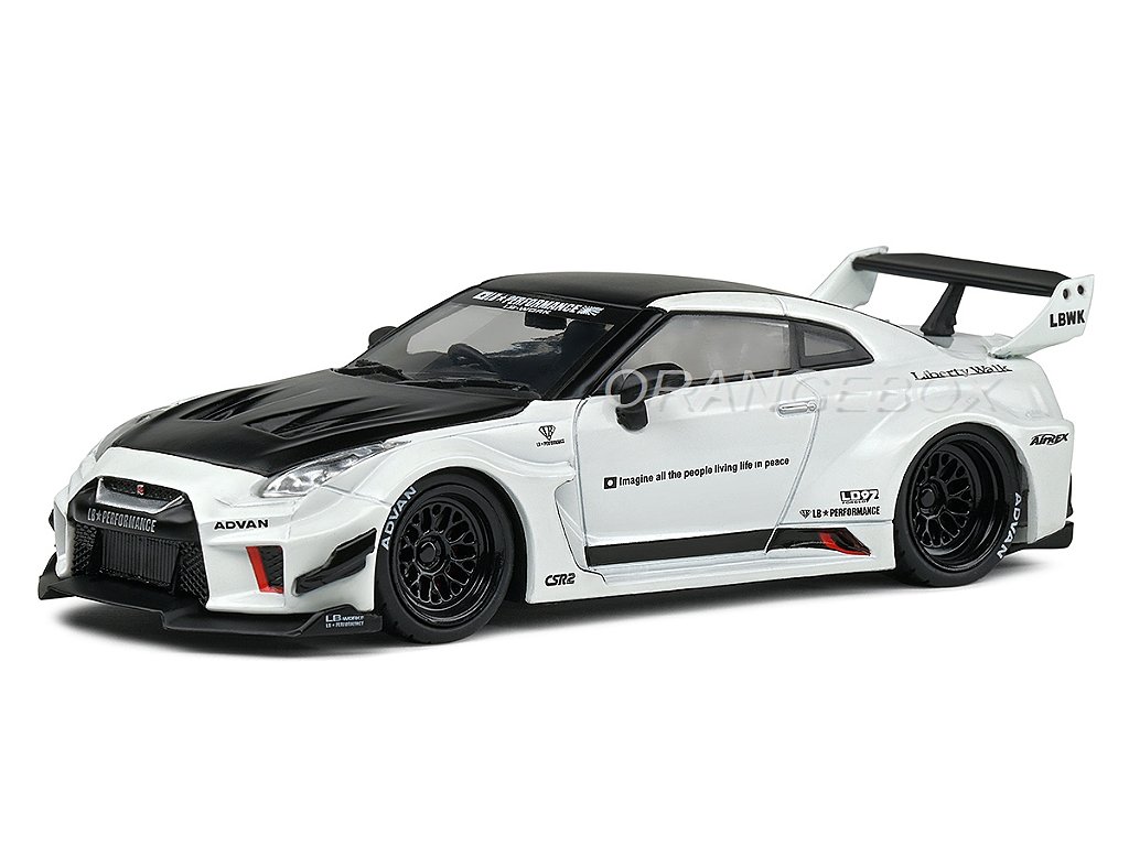 Nissan GTR R35 LB Silhouette 1:43 Solido Branco - Atacado de