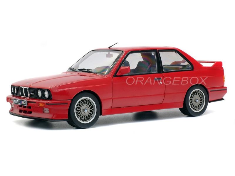 BMW M3 E30 1990 1:18 Solido Vermelho - Miniaturas Colecionáveis