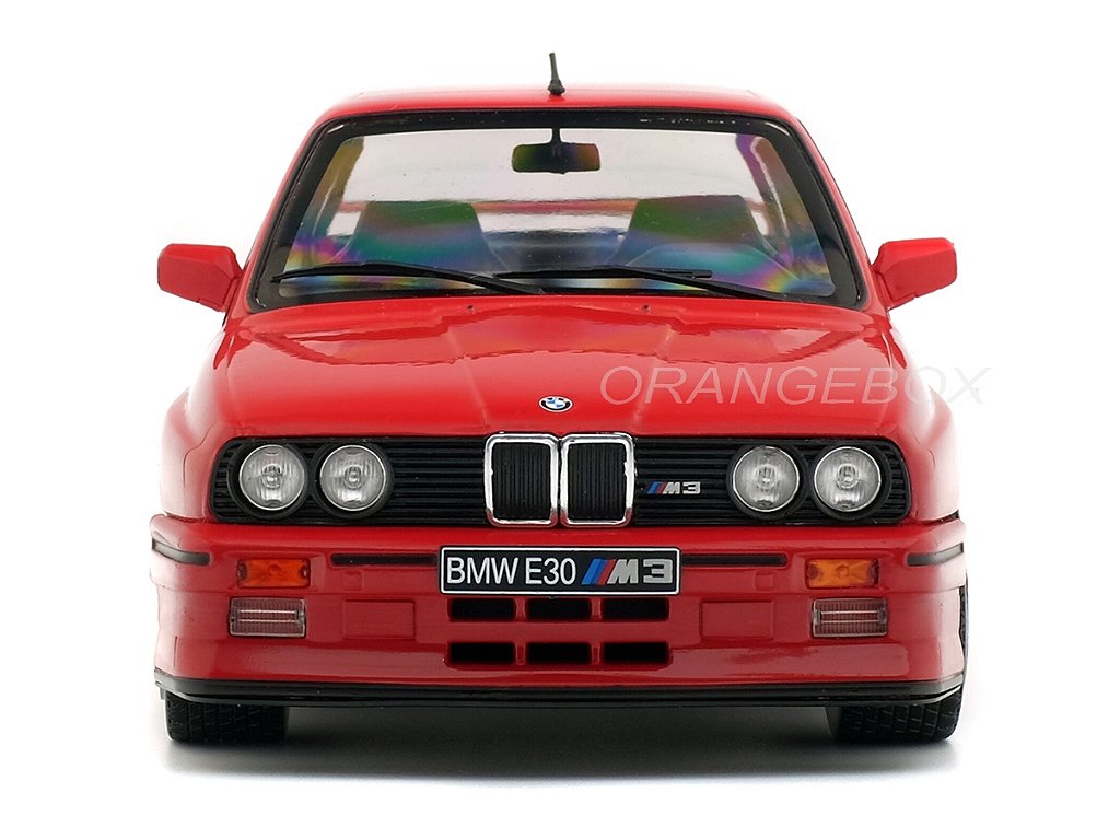 BMW M3 E30 1990 1:18 Solido Vermelho - Miniaturas Colecionáveis