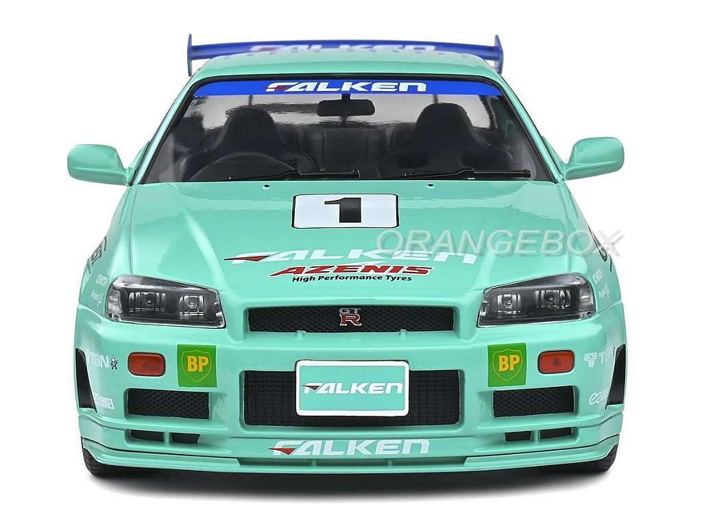 Nissan Skyline GT-R (R34) 1999 JGTC 2001 1:18 Solido - Miniaturas