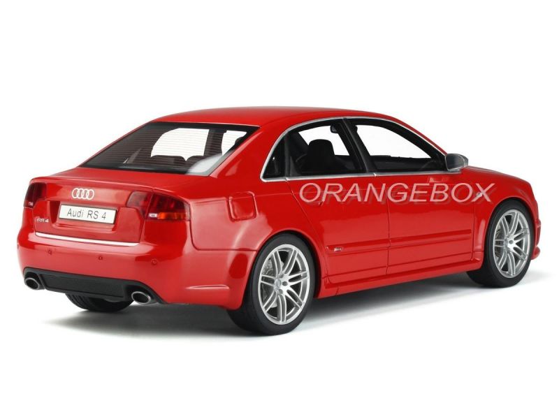 大人気 mobile otto アウディRS4 赤 AUDI 暑く ミニカー 1/18 42FSI (B7) 乗用車