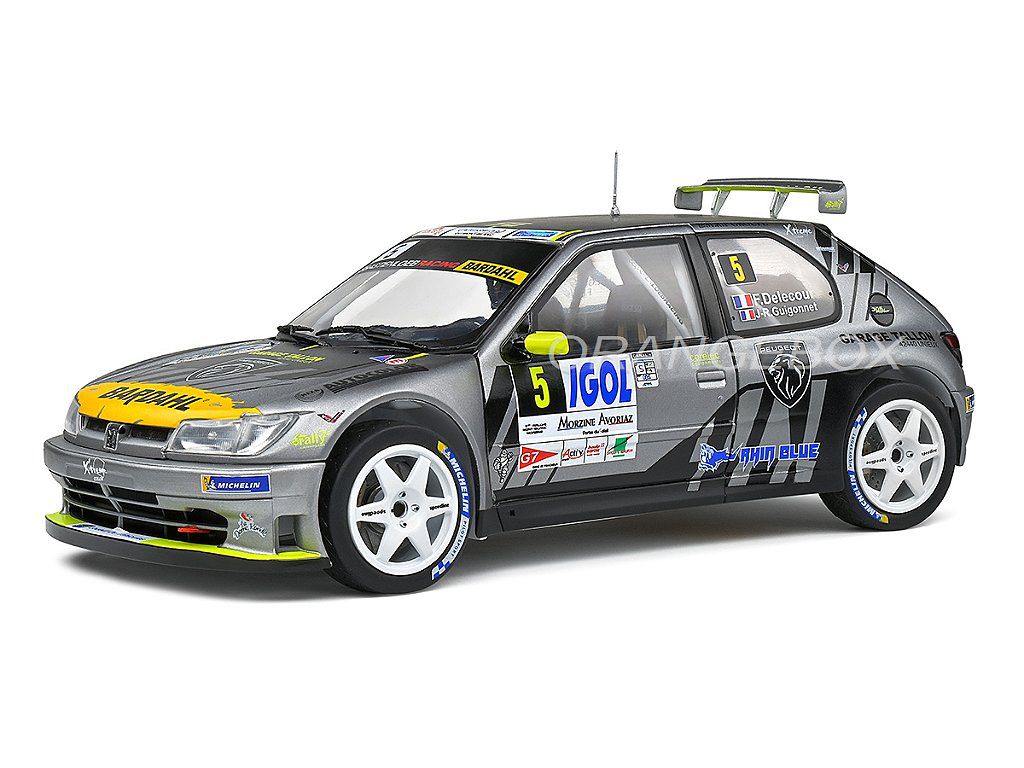 Peugeot 306 Maxi Rally Du Mont Blanc 2021 1:18 Solido - Atacado de