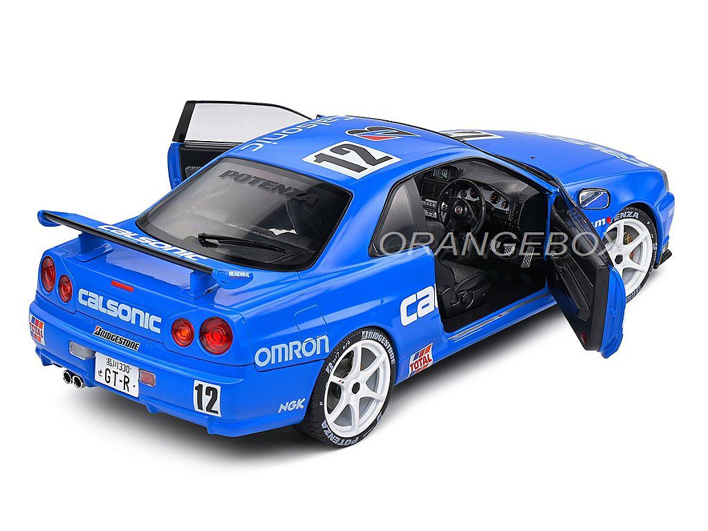 Nissan Skyline GT-R (R34) Street Fighter CALSONIC 2000 1:18 Solido