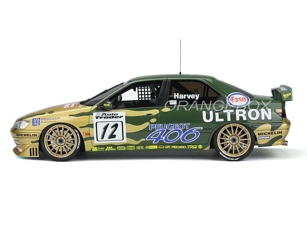 Peugeot 406 BTCC 1:18 OttOmobile - Atacado de Miniaturas