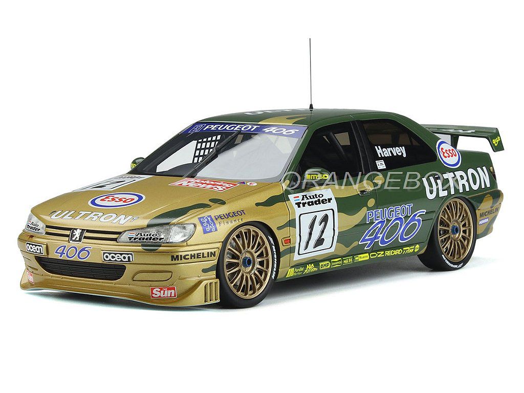 Peugeot 406 BTCC 1:18 OttOmobile - Atacado de Miniaturas