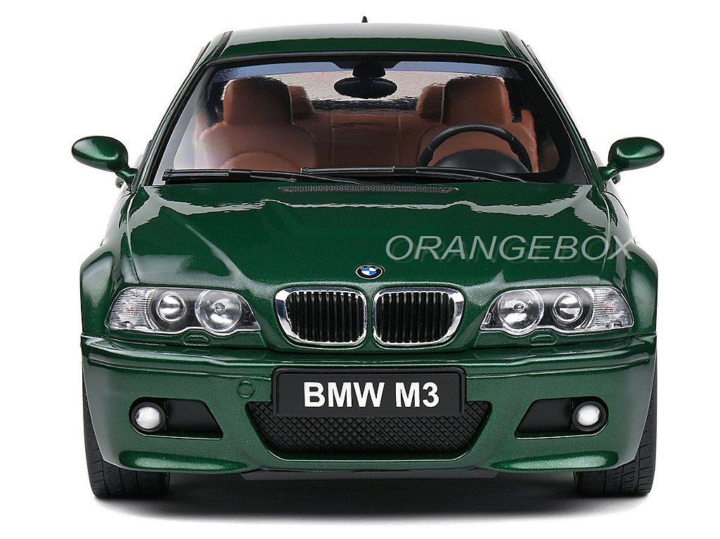 BMW E46 M3 Coupe 2000 1:18 Solido Verde - Atacado de Miniaturas