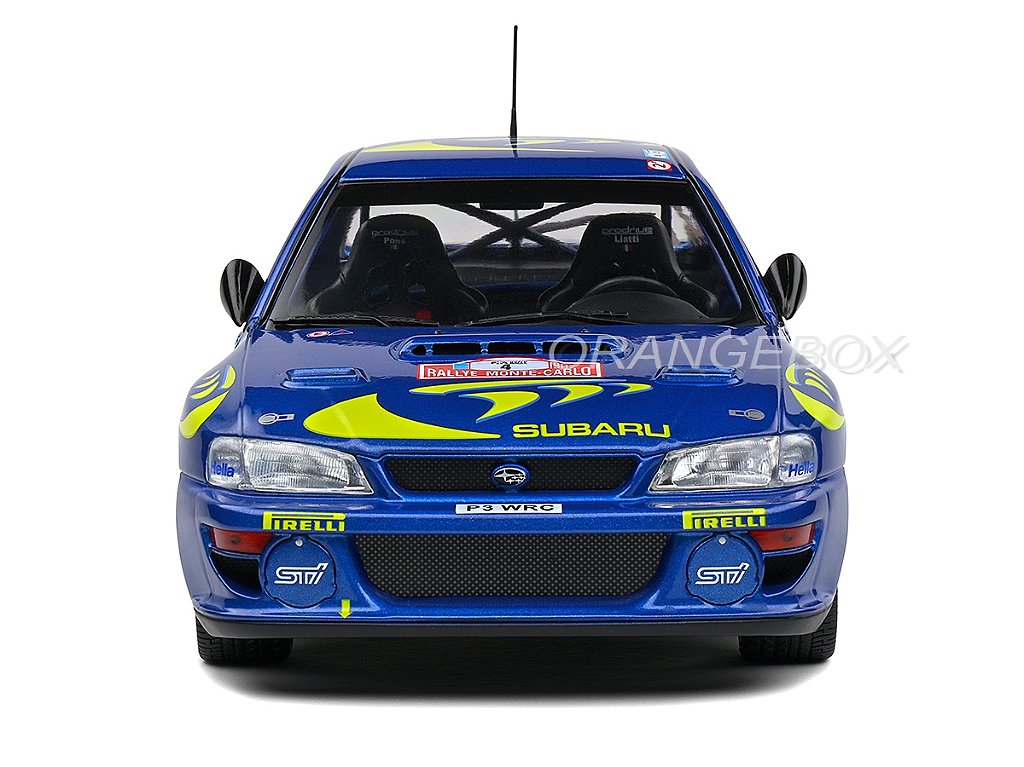 Subaru Impreza 22B 1997 Rally Monte Carlo 1:18 Solido - Atacado de