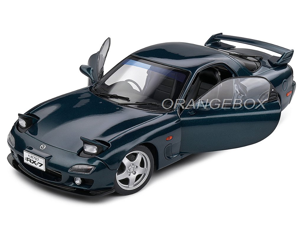 Mazda RX7 FD RS 1994 1:18 Solido Azul - Atacado de Miniaturas