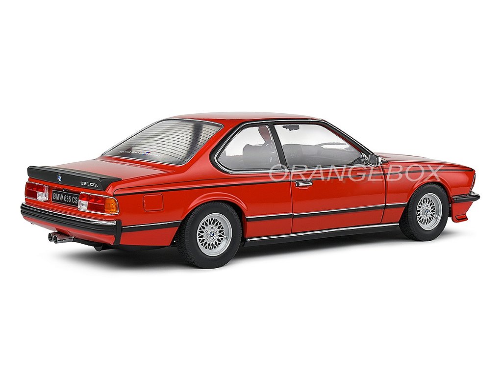 BMW 635 CSI (E24) 1984 1:18 Solido Vermelho - Miniaturas Colecionáveis
