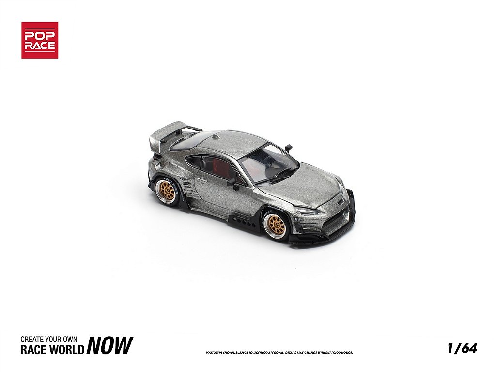 Toyota GT86 Pandem Body Kit 1:64 POP RACE Prata - Atacado de Toyota GT86 Pandem Body Kit 1:64 POP RACE Prata - Atacado de