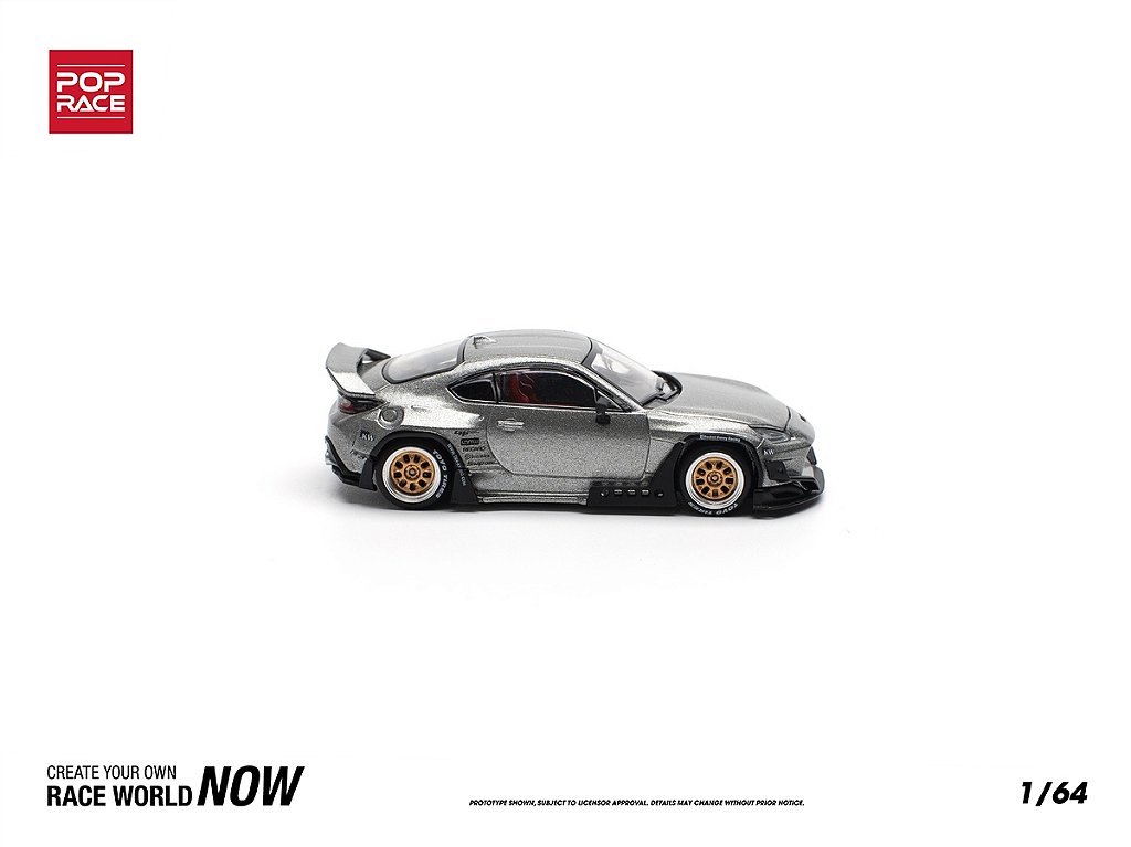 Toyota GT86 Pandem Body Kit 1:64 POP RACE Prata - Atacado de
