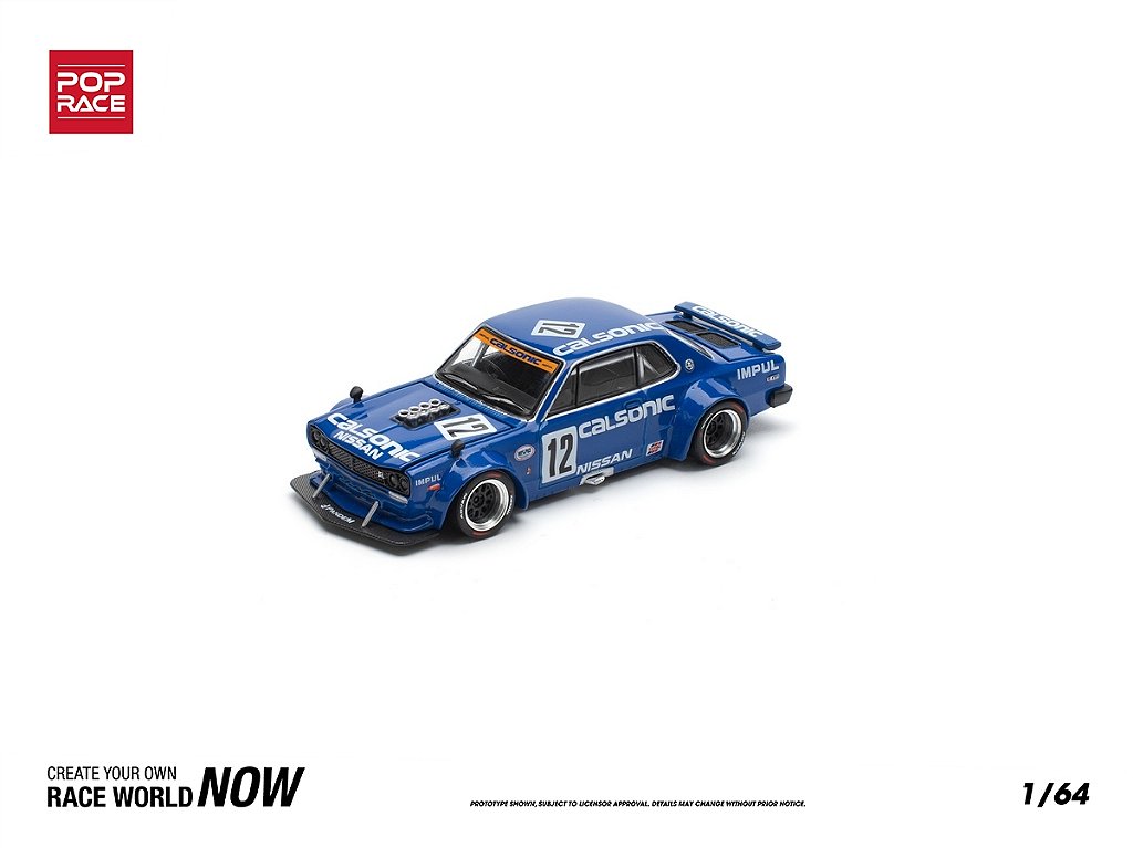 Nissan Skyline GT-R V8 Drift (Hakosuka) Calsonic 1:64 POP RACE - 3