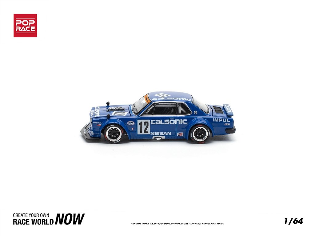 Nissan Skyline GT-R V8 Drift (Hakosuka) Calsonic 1:64 POP RACE - 3
