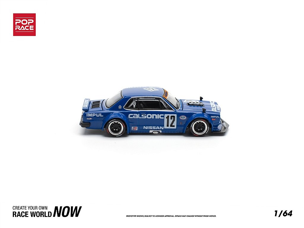 Nissan Skyline GT-R V8 Drift (Hakosuka) Calsonic 1:64 POP RACE - 3