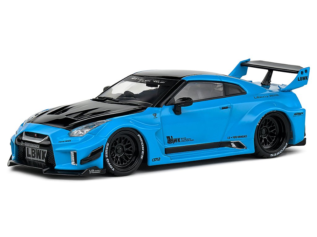 Nissan GTR35 LBWK Silhouette 2019 1:43 Solido Azul - Atacado de