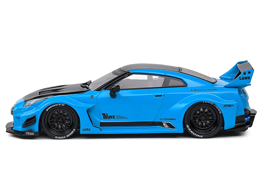 Nissan GTR35 LBWK Silhouette 2019 1:43 Solido Azul - Atacado de