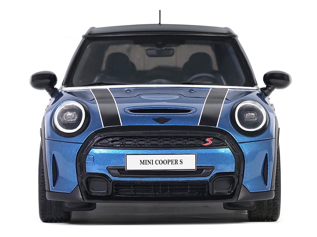 Mini Cooper S 2021 1:18 OttOmobile Azul - Miniaturas Colecionáveis