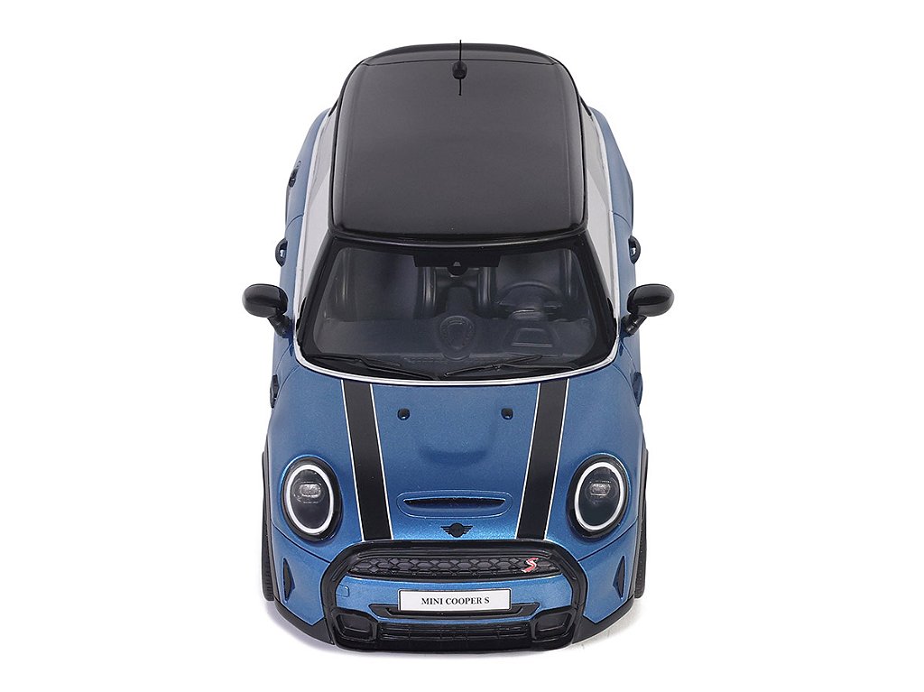 Mini Cooper S 2021 1:18 OttOmobile Azul - Miniaturas Colecionáveis