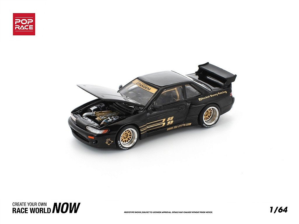 PRÉ-VENDA *** Nissan Silvia S13 Pandem Body Kit Rocket Bunny 1:64