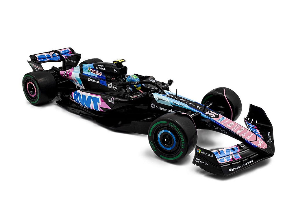 Fórmula 1 Alpine F1 Team A524 Esteban Ocon GP Brasil 2024 1:18