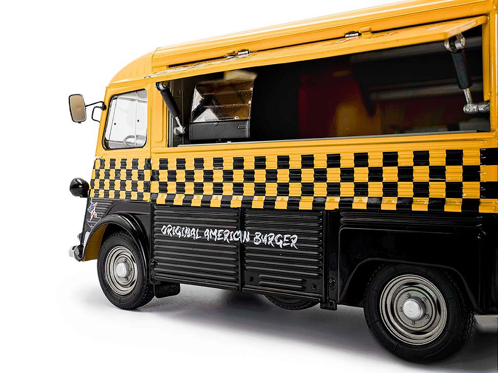 Citroën Type HY NYC Burgers 1969 1:18 Solido Amarelo - Atacado de