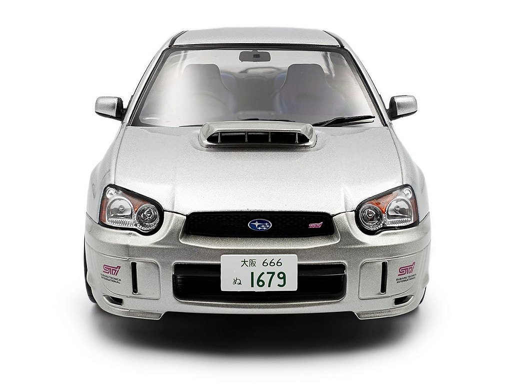 Subaru Impreza WRX STI 2003 1:18 Solido Prata - Atacado de Miniaturas