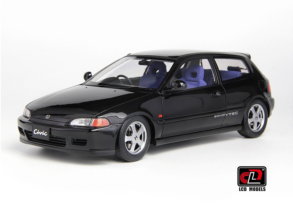 Honda CIVIC SiR II(EG6) 1:18 LCD Models Preto - Atacado de Miniaturas