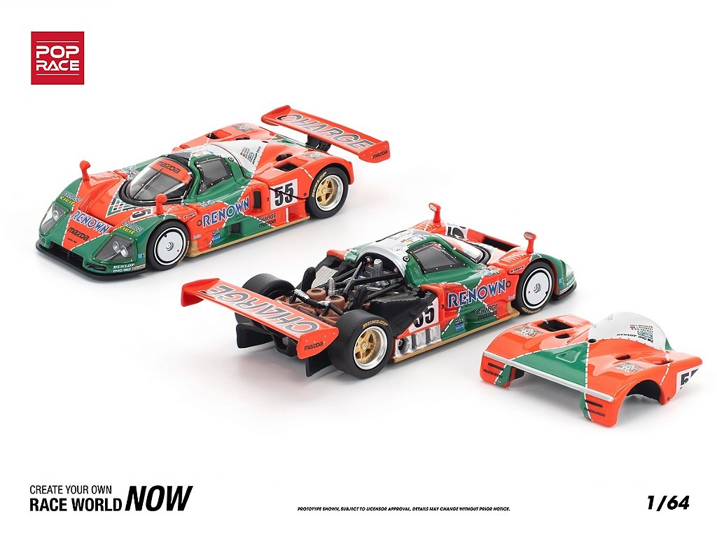 POP RACE 1/64 & BMC Mazda 787B セット Pop Race 1:64 Mazda 787b 1991 Le Mans 24h Winner #301 | MercadoLivre