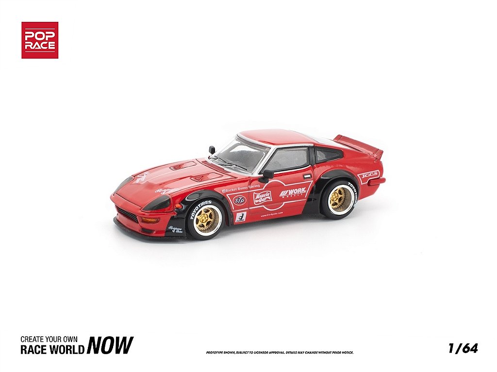 Datsun 280ZX Pandem Body Kit 1:64 POP RACE Vermelho - Atacado de