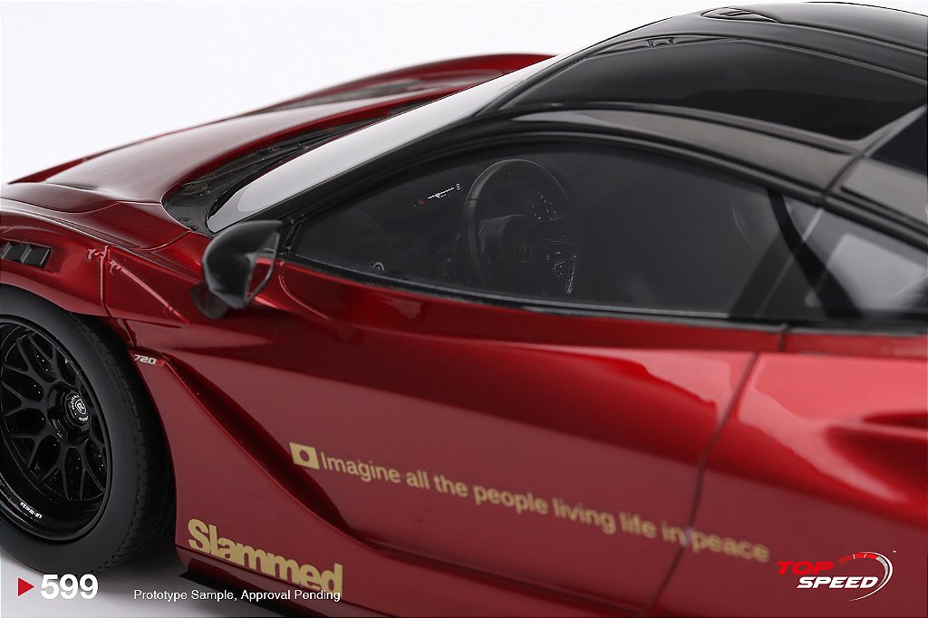 McLaren 720S LB Works Liberty Walk 1:18 TopSpeed Vermelho