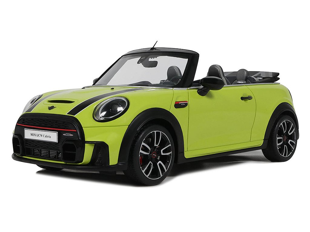 Mini JCW Cabrio 2021 1:18 OttOmobile Verde - Atacado de Miniaturas