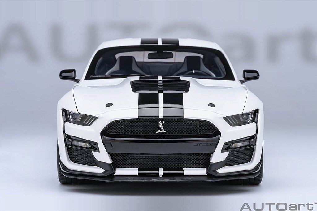 Ford Mustang Shelby GT500 1:18 Autoart Branco - Atacado de Miniaturas