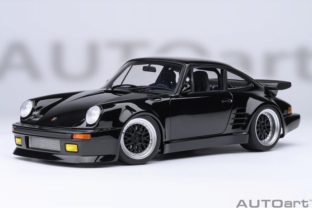 1/18 AUTOart ポルシェ 911 930 3.0 ターボ turbo Porsche 911 930 Turbo Wangan Midnight Blackbird 1:18 Autoart Preto