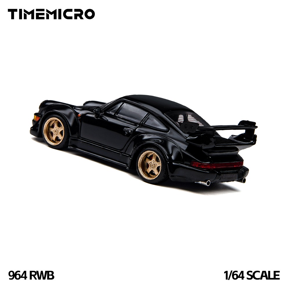 PRÉ-ORDER *** RWB 964 1:64 TimeMicro Preto - Atacado de Miniaturas