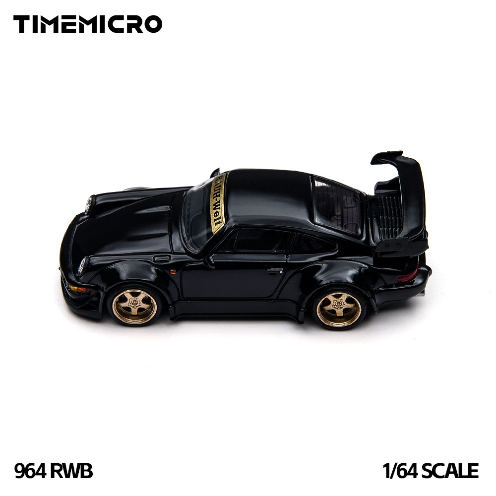 PRÉ-ORDER *** RWB 964 1:64 TimeMicro Preto - Atacado de Miniaturas