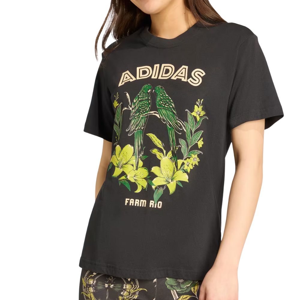 Camiseta Adidas x FARM Estampada Oversized Conforto e Estilo