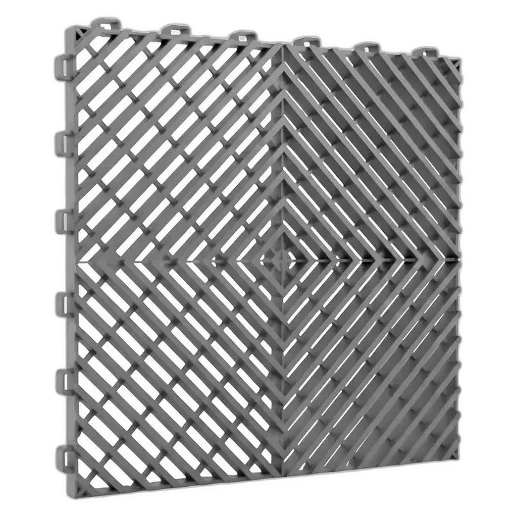 Mandala Piso Modular 30x30 Cinza