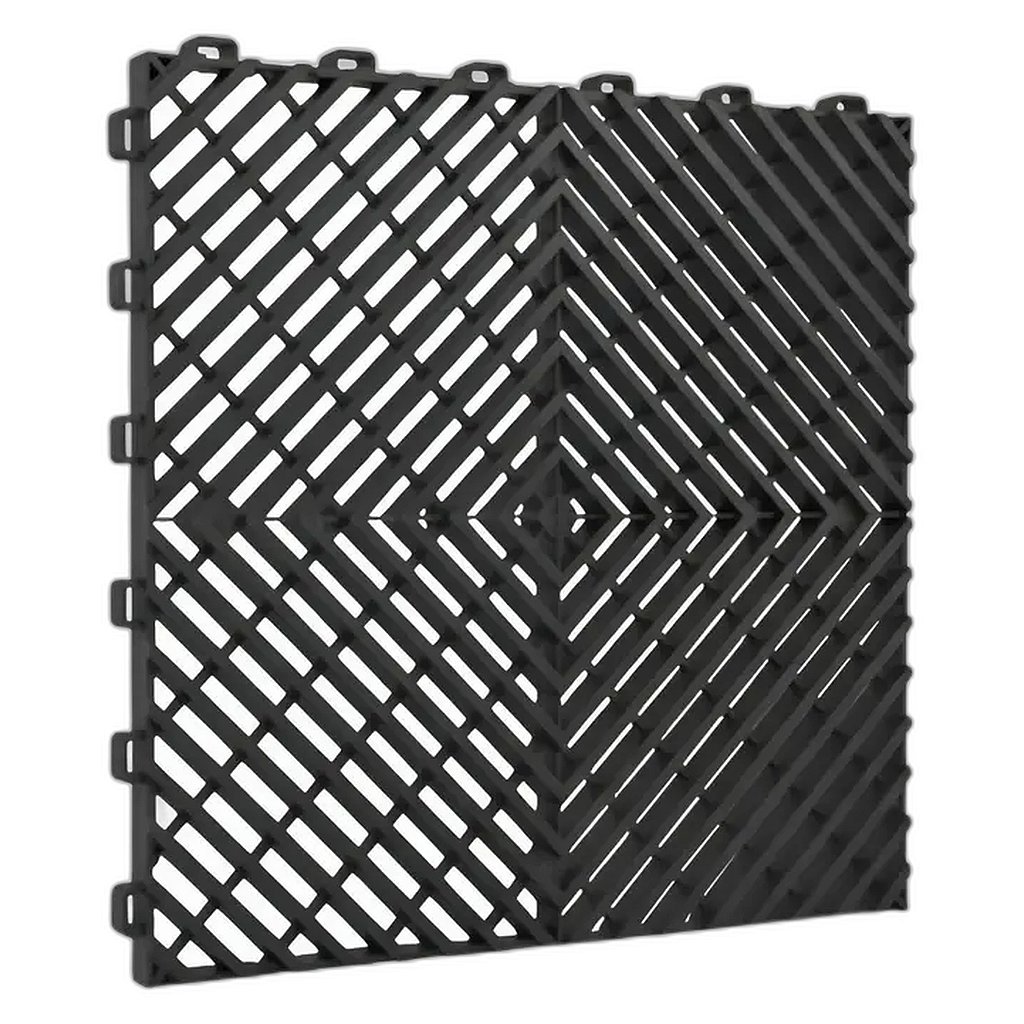 Mandala Piso Modular 30x30 Preto