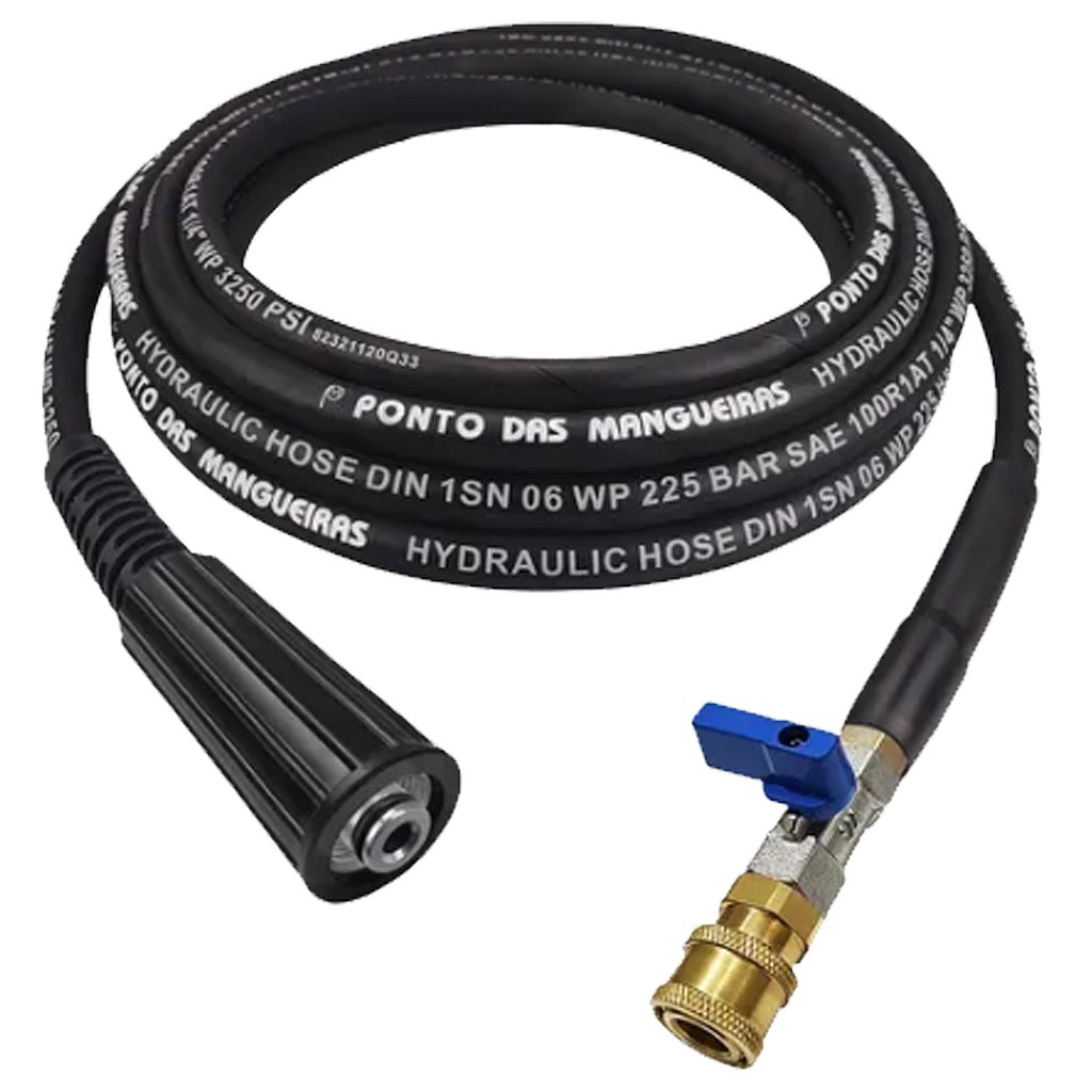 Ponto Mangueira Trama Aço 10m com Engate HD