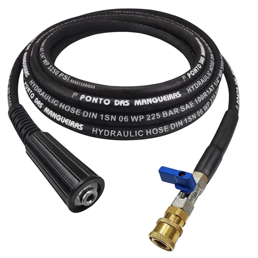 Ponto Mangueira Trama Aço 4M com Engate HD