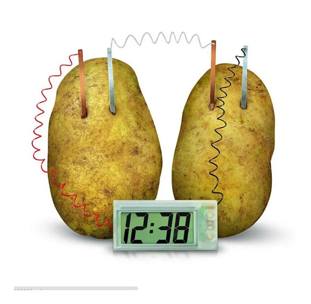 Brinquedo Experiência de Ciências Relógio Energia da Batata